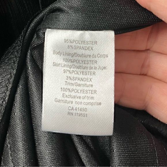 GENTLE FAWN | LORETTA black shimmer pleated mini dress open back - size  6 - Picture 7 of 9